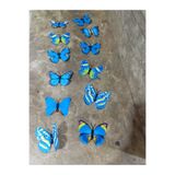 vizyon çiçek 3D pvc kelebek duvar dekorasyon 24 adet