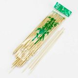Vizyon Çiçek Çiçek 25CM 3mm Bambu Çöp Şiş 100'lü 6 Paket