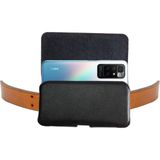 Vizyon Kemere Takılan Telefon Kılıfı Bel Kemer Kılıfları Kapaklı Mıknatıslı - Siyah - XL Beden