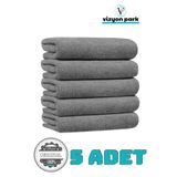 Vizyon Park 5 Adet Mikrofiber Leke Bırakmaz Kalın Araç Yıkama Kurulama Oto Cila Cam Temizlik Havlu Bez 40X40 cm