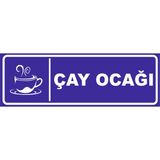 Vizyon Trafik Çay Ocağı Levhası 10X30 Sticker - 10X30 cm - 1 Adet