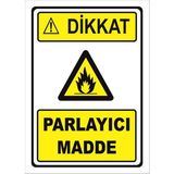 Vizyon Trafik Parlayıcı Madde Levhası - Galvaniz Saç 0,4 mm - 15 x 21 cm