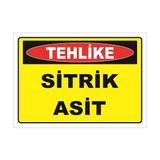 Vizyon Trafik Sitrik Asit Levhası - Galvaniz Saç 0,4 mm - 50 x 70 cm