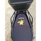 Vizyontek Pokemon Pikachu Desenli Siyah Motosiklet Koltuk Kılıfı Ekonomik