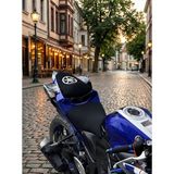 Vizyontek Yamaha R25 Için Logolu Artçı ve Sürücü Motosiklet Sele Kılıfı - Full Set Koltuk Koruma