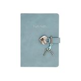 Vj Hush Hush Kilitli Defter 80 Gram 160 Yaprak Çizgili Açık Mavi
