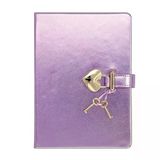 Vj Hush Hush Kilitli Metalik Defter Kutulu 80 Gram 160 Yaprak Çizgili Lila