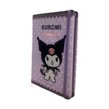 vj kuromi vegan deri hatıra defteri a5 100 gr 192 sayfa lastikli kener boyalı nakışlı 525-2093 - Yok
