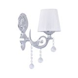 VK HOME AYDINLATMA Sülün Lüx Aplik Beyaz Şapkalı (GÜMÜŞ)