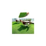 Vl Dekoratif Premium Kalite Suni Balkon Bahçe Kaymaz Taban Çim Halı 7 mm - 160 x 450 cm - Yeşil