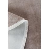 Vl Oval Comfort Düz Saçaklı Peluş Yolluk Kahverengi