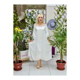 VL3026 Vual Elbise Beyaz