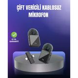 Vlog Podcast Röportajlar İçin Çift Yaka Mikrofon