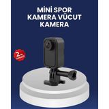 Vlog, Seyahat ve Günlük Video Çekimleri Için Mini Kamera