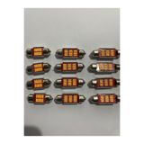 Vlotho TURUNCU Sofit Led Arıza Yakmaz C5w Tavan Plaka Ampül 31mm 2 Adet (AMBER)