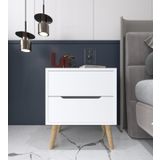 Vm Vertex Mobilya Flora Komodin 2 Çekmeceli Yatak Odası Bebek Odası Beyaz