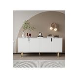 VM VERTEX MOBİLYA Latina Ahşap Ayaklı Modern Konsol 180 Cm Beyaz beyaz 45 x 180