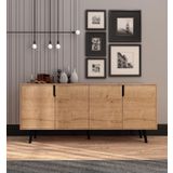 Vm Vertex Mobilya Latina Modern Konsol 180 Cm Safir Meşe
