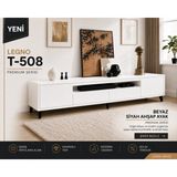 VM VERTEX MOBİLYA Legno Premium 180CM Modern Tv Ünitesi-Beyaz