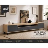 VM VERTEX MOBİLYA Legno Premium 180CM Modern Tv Ünitesi Safir-Ant - Safir Meşe - Antrasit