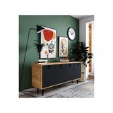 VM Vertex Mobilya Parma Mirza Modern Konsol 180 CM Safir Meşe-antrasit