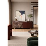 VM VERTEX MOBİLYA Ravenna Modern Konsol 180 cm Mermer Desen - Bordo - 45 X 180 - Kırmızı