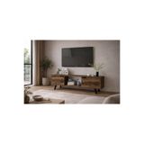 Vm Vertex Mobilya Siena Ahşap Ayaklı Tv Ünitesi Ceviz Televizyon Konsolu 140 Cm Ekonomik Modül Sehpa