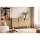 VM VERTEX MOBİLYA Verona 120 cm Konsol, Kahve Köşesi, Tv Ünitesi, Çok Amaçlı Ahşap Ayaklı Konsol S - Safirmeşe