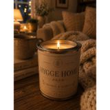VMGA Hygge Home Portakal & Narenciye Aromalı Soya Mum 220gr | Cozy Ev Dekorasyonu İçin Dekoratif Metal Kavanoz Mum | Rahatlatıcı İskandinav Hygge Atmosferi
