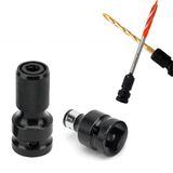 VMINOG 2 adet darbeli matkap ucu adaptörü, uç tutucu, lokma adaptörü, 1/2 inç (1/4 inç) uç adaptörü, darbeli matkap aksesuarı, somun anahtarı için tornavida uç tutucu