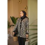 Vmunique Ceket Leopar Hirka - Beyaz - Leopar - Standart