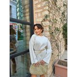 Vmunique Simli Kazak - 001-Beyaz - Standart