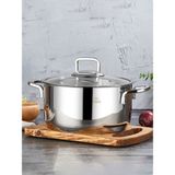 Vnt 1013 Vento Çelik 24 cm Derin Tencere - Inox