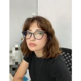 Vo5496-ı W44 54ekt (SMALL BEDEN) Cat Eye Mavi Işık Korumalı Ekran Gözlüğü Havana