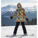 VOB Wob Ac/dc Hoodie Unisex Çok Renkli Kayak ve Snowboard Montu, Softshell Kumaş ile -10°C Koruma - XS