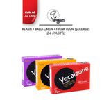 Vocalzone Klasik Pastil 24'li + Vocalzone Ballı Limonlu Pastil 24'li + Vocalzone Frenk Üzümlü (Şekersiz) Pastil 24'li