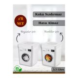 VoCe Deterjan Kutusu 2’li Set – 3.5 Litre Kapasiteli, Beyaz Ve Renkliler Için Ayrı Saklama Çözümü
