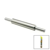 Vocen Rolling Pin Çelik Metal Merdane - Hamur Rulosu Merdane: 25Cm - Sap: 2X9cm =T.uzunluk:43cm