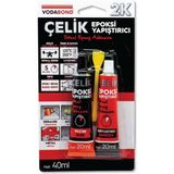 Vodabond 2k Rapid Gri Çelik Epoksi Yapıştırıcı 40 ml Süper Güçlü Metal Yüzeyler İçin