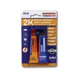 Vodabond 53.03.030 Rapid Epoxy Yapıştırıcı, 30G, Şeffaf, Plastik, Metal, Seramik, Porselen, Cam