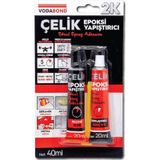 Vodabond Isıya Dayanıklı Çok Amaçlı Epoksi Çelik Yapıştırıcı 40 ml.