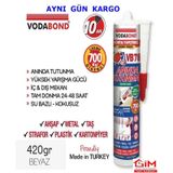 Vodabond Korniş Yapıştırıcı Montaj Silikonu Anında Tutunma Beyaz Beyaz