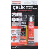 Vodabond Seramik Ahşap Metal Plastik Cam Çelik Epoksi Yapıştırıcı - Çelik Gri