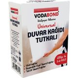 Vodabond Universal Tekstil-Vinil Duvar Kağıdı Tutkalı Şeffaf Toz - 250 Gr. - Beyaz - Bej