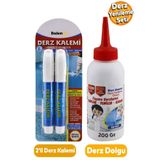 Vodaseal Derz Kalemi Derz Dolgu Yenileme Hızlı Kuruyan Su Bazlı Kokusuz Kalıcı Fayans Yenileme Kalem 3'lü Set