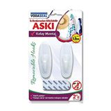 Vodaseal İz Bırakmaz 2'li Oval Büyük Beyaz Askı