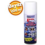Vodaseal Leak Fix Beyaz Kauçuk Kaplama Sızdırmaz İzolasyon Sprey 200 ml Su Geçirmez Özellik