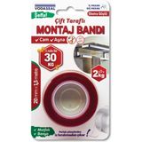 Vodaseal Şeffaf 19 mm x 5 mt VHB Montaj Bandı