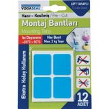 Vodaseal Superfix Kesilmiş Çift Taraflı Köpük Montaj Bantları - 12 Parça