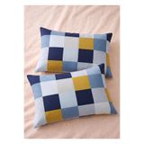 VODDİ 2 Adet Ekose Desen Fermuarlı 50x70 Cm Yastık Kılıfı %70 Pamuk